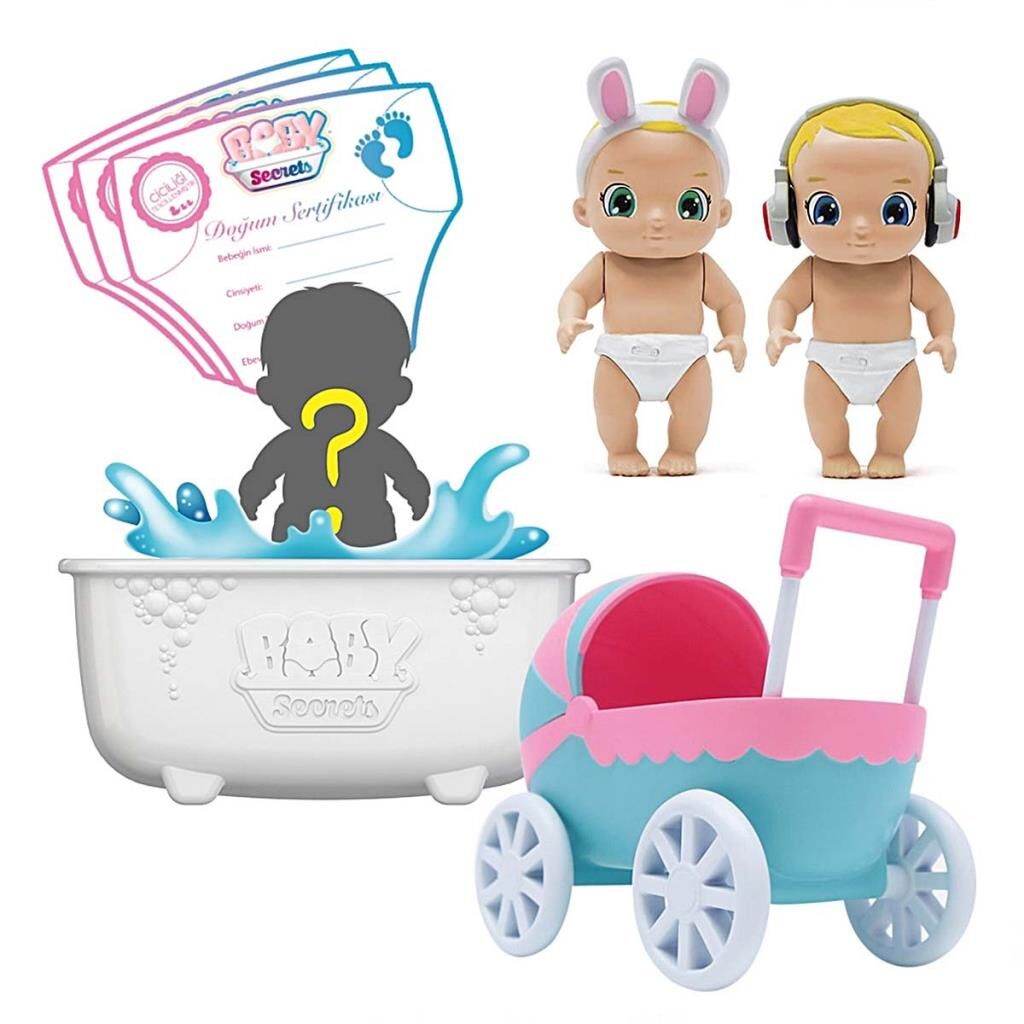 Nessiworld Baby Secrets Sürpriz Figür ve Bebek Arabası Seti