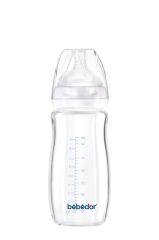 Nessiworld Bebedor Geniş Ağızlı Isıya Dayanıklı Cam Biberon 260ml 51301