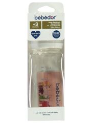 Nessiworld Bebedor Geniş Ağızlı Isıya Dayanıklı Cam Biberon 260ml 51301