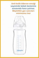 Nessiworld Bebedor Geniş Ağızlı Isıya Dayanıklı Cam Biberon 260ml 51301