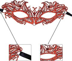 Nessiworld  Kırmızı Dantel Masquerade Maskesi 5 No