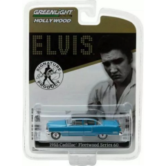 Nessiworld  Greenlight 1/64 Hollywood Series 16 - Elvis Presley (1935-77) - 1955 Cadillac Fleetwood Series 60 ''Blue Cadillac''
