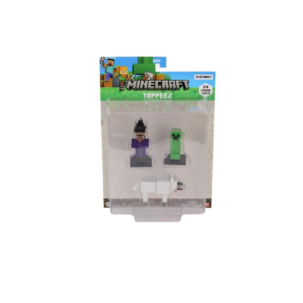 Nessiworld PMI MC2020 Minecraft 3D Figür Toppeez 3lü Set