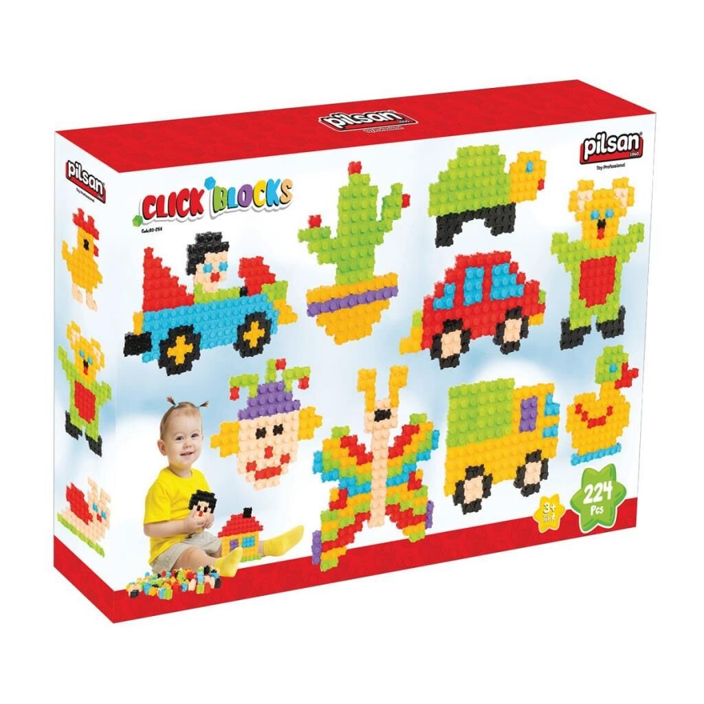 Nessiworld  03 296 Çıt Çıt Bloklar 224 Parça -Pilsan Oyuncak