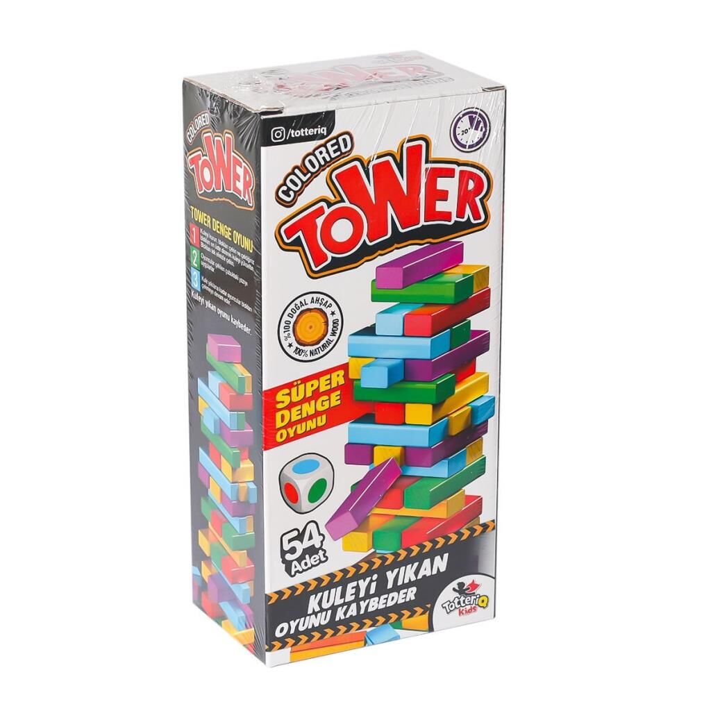 Nessiworld  7315 Renkli Tower Süper Denge Oyunu -Totteriq