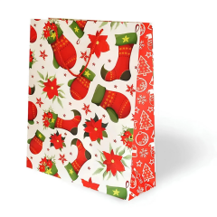Nessiworld Yılbaşı Varak Baskılı Lüks Karton Çanta Gifty 31x40 cm