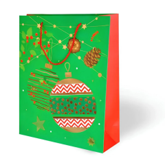Nessiworld Yılbaşı Varak Baskılı Lüks Karton Çanta Gift 26x32 cm