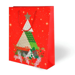 Nessiworld Yılbaşı Varak Baskılı Lüks Karton Çanta Gift 26x32 cm