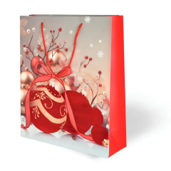 Nessiworld Yılbaşı Varak Baskılı Lüks Karton Çanta Noel 26x32 cm