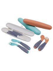 Nessiworld   Açılı Mama Kaşık Çatal Takımı 703 Gri